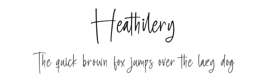 Heathilery by Letterena Studios — Script Handwritten Font