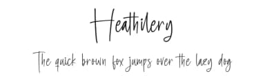 Heathilery by Letterena Studios — Script Handwritten Font — thumbnail 1