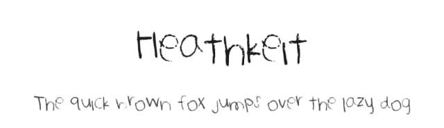 Heathkeit by Zeventy Million — Script Handwritten Font