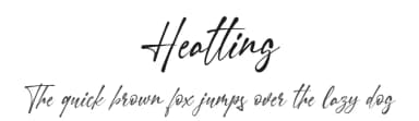 Heatting by Blankids — Script Handwritten Font — thumbnail 1