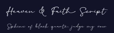 Heaven & Faith Script by Silverdav Studio — Script Handwritten Font — thumbnail 2