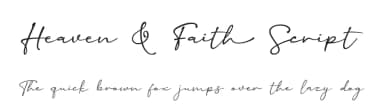Heaven & Faith Script by Silverdav Studio — Script Handwritten Font — thumbnail 1