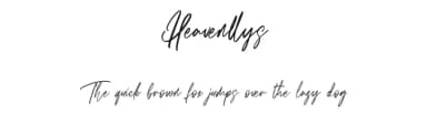 Heavenllys by Maulana Creative — Script Handwritten Font — thumbnail 1
