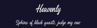 Heavenly by Nugs Studio — Script Handwritten Font — thumbnail 2
