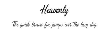 Heavenly by Nugs Studio — Script Handwritten Font — thumbnail 1