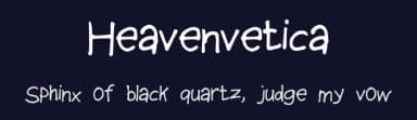 Heavenvetica by Rattus Wonkler — Script Handwritten Font — thumbnail 2