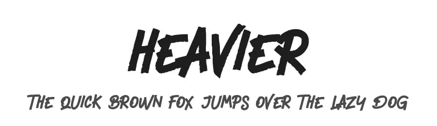 Heavier by Creaditive Design — Script Handwritten Font