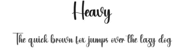 Heavy by Scratchones — Script Handwritten Font — thumbnail 1