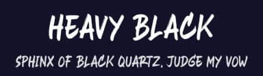 Heavy Black by Panrita Studio — Script Handwritten Font — thumbnail 2