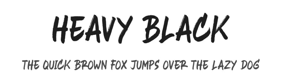 Heavy Black by Panrita Studio — Script Handwritten Font