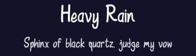 Heavy Rain by Rangkai Aksara — Script Handwritten Font — thumbnail 2