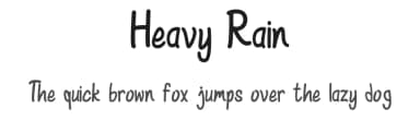 Heavy Rain by Rangkai Aksara — Script Handwritten Font — thumbnail 1