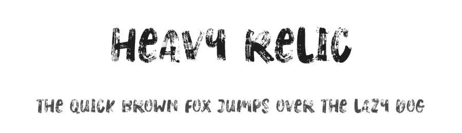 Heavy Relic by epiclinez — Script Handwritten Font