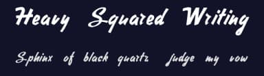 Heavy Squared Writing by Intellecta Design — Script Handwritten Font — thumbnail 2