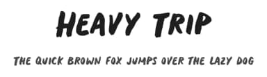 Heavy Trip by BLKBK Fonts — Script Handwritten Font — thumbnail 1