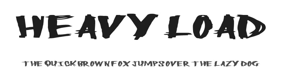 Heavy Load by Xerographer Fonts — Script Handwritten Font