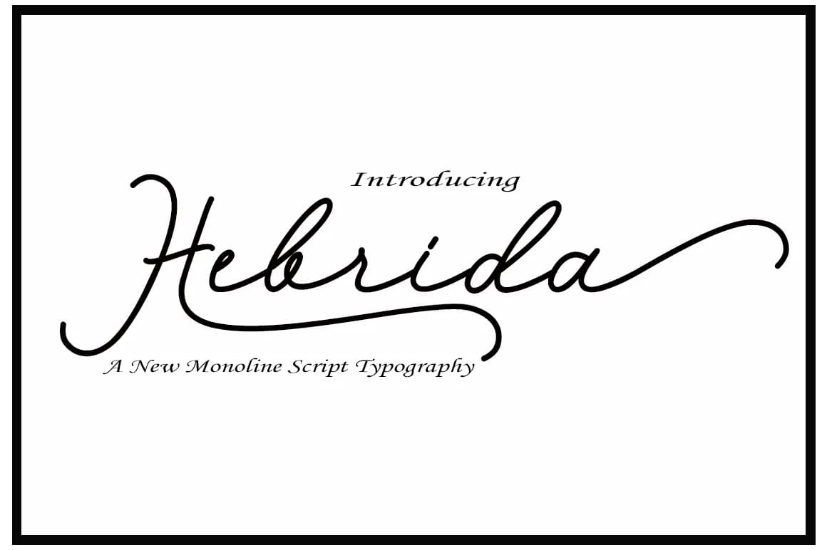 Hebrida Script Font by typedesign93 — Script Handwritten Font