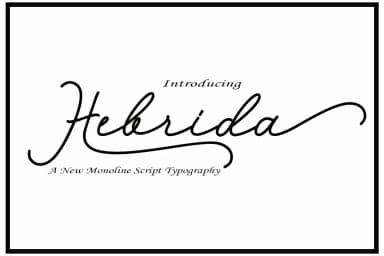 Hebrida Script Font by typedesign93 — Script Handwritten Font — thumbnail 1