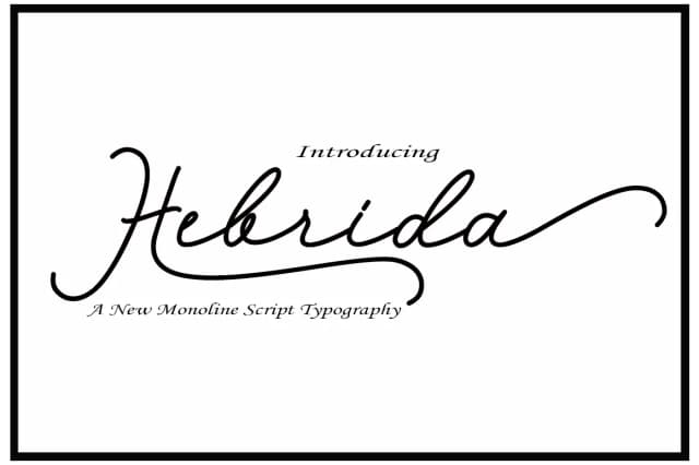 Hebrida Script Font by typedesign93 — Script Handwritten Font