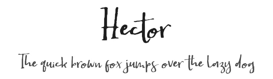 Hector by Awanstudioz — Script Handwritten Font