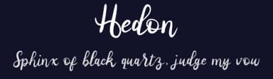 Hedon by Vultype — Script Handwritten Font — thumbnail 2