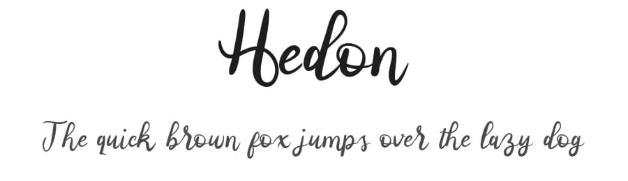 Hedon by Vultype — Script Handwritten Font