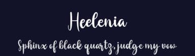 Heelenia by niyos — Script Handwritten Font — thumbnail 2