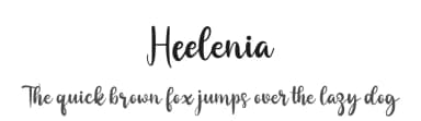 Heelenia by niyos — Script Handwritten Font — thumbnail 1