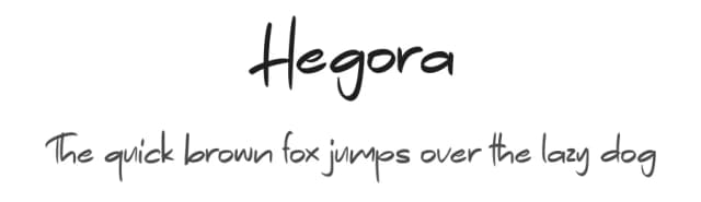 Hegora by InspiraType — Script Handwritten Font