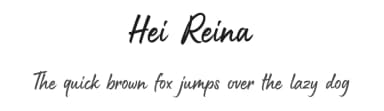 Hei Reina by Nugs Studio — Script Handwritten Font — thumbnail 1