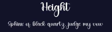 Height by FreshtypeINK — Script Handwritten Font — thumbnail 2