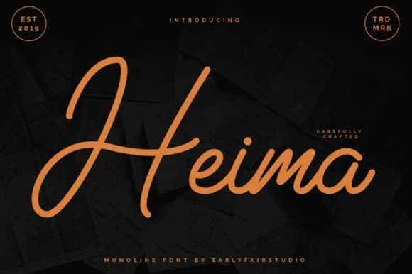 Heima Font by Earlyfair Studio — Script Handwritten Font — preview 1