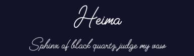 Heima by Fahmi Huzaini — Script Handwritten Font — thumbnail 2