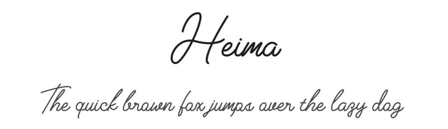 Heima by Fahmi Huzaini — Script Handwritten Font — preview 1