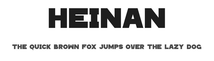 Heinan by Gilang Ternadho — Sans Serif Font