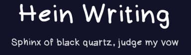 Hein Writing by John Doe Amsterdam — Script Handwritten Font — thumbnail 2