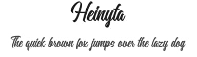 Heinyta by RGB Studio — Script Handwritten Font — thumbnail 1