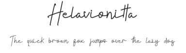 Helavionitta by Denny Sutanto — Script Handwritten Font — thumbnail 1