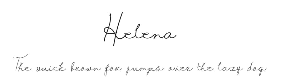 Helena by Chichucha — Script Handwritten Font — preview 1