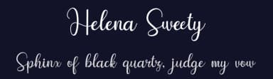Helena Sweety by Bearytype — Script Handwritten Font — thumbnail 2