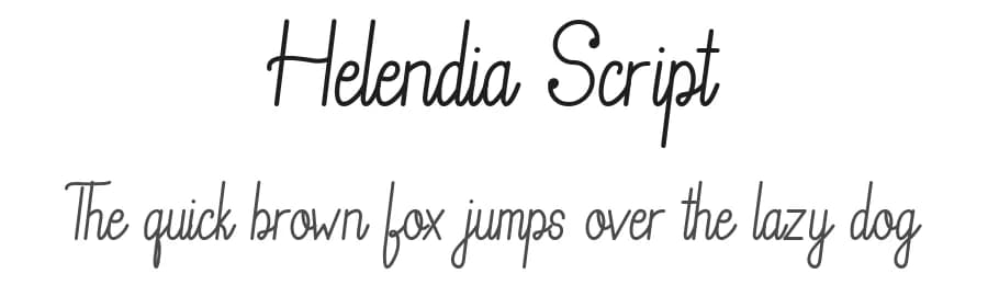 Helendia Script by Amru ID — Script Handwritten Font