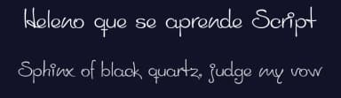Heleno que se aprende Script by Heleno de Freitas Alberto — Script Handwritten Font — thumbnail 2