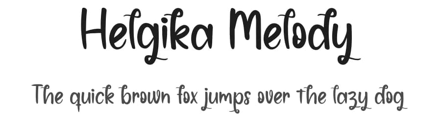 Helgika Melody by Andi Moz — Script Handwritten Font