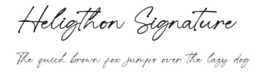 Heligthon Signature by Ronny Studio — Script Handwritten Font — thumbnail 1