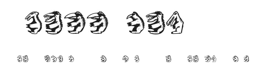 Hell Beasts by Vladimir Nikolic — Dingbats Font