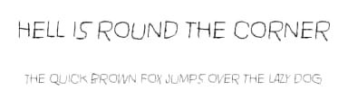 Hell is round the corner by Juha Korhonen — Script Handwritten Font — thumbnail 1