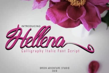 Hellena Font by Green Adventure Studio by Green Adventure Studio — Script Handwritten Font — thumbnail 1