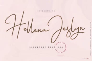 Hellena Jeslyn Duo Font by lickermelody — Script Handwritten Font — thumbnail 1