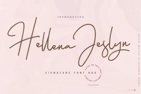 Hellena Jeslyn Duo Font by lickermelody — Script Handwritten Font