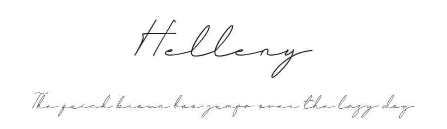 Helleny by Jadatype — Script Handwritten Font